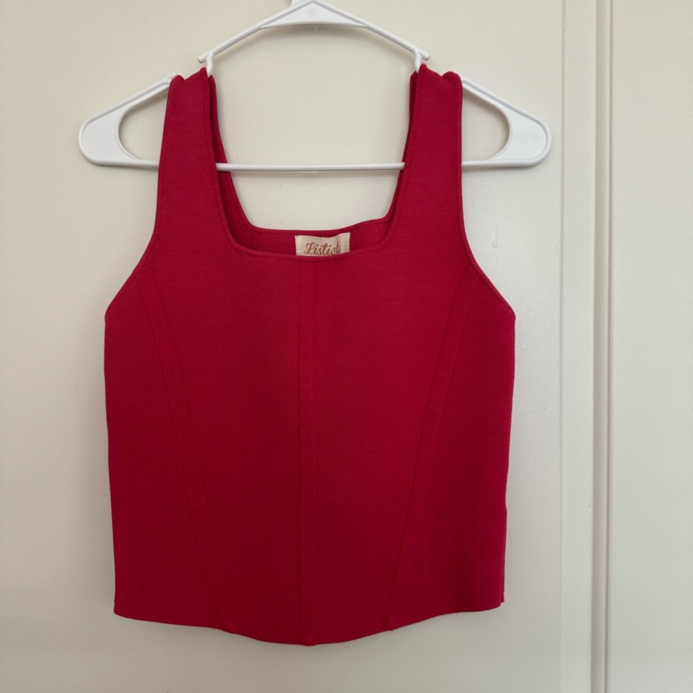 Pink tank top